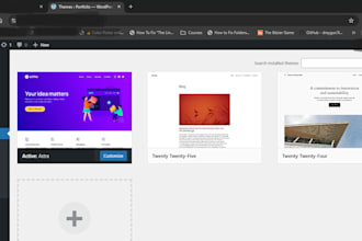 setup wordpress, connect your domain and backup your website