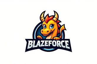 design dragon mascot logo within new concepts