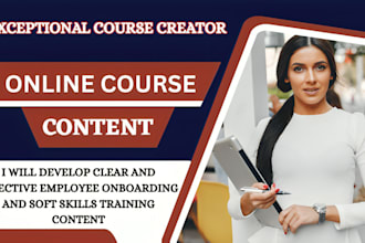 develop clear and effective employee onboarding and soft skills training content