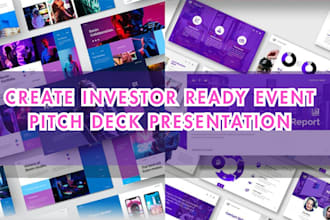 create investor pitch deck, powerpoint, presentation design, canva presentation