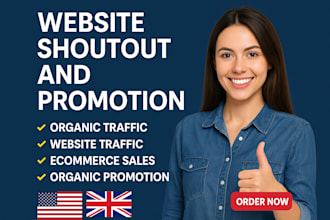 shoutout, promote, website link to 95m USA, uk twitter, ig fb, pins, audience
