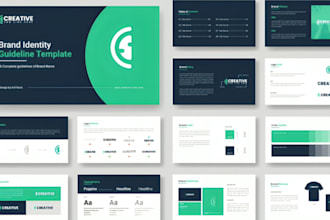 do modern logo, branding, brand design, brand kit, or brand style guidelines