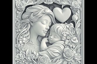 do bas relief sculpting,ebossed or debossed relief,stl,wall art sculpt,cnc,3dstl