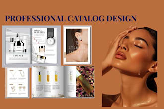 design cad jewelry, beauty cosmetics catalog, booklet, for your portfolio, brand