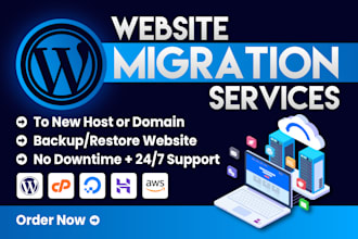 backup, move, migrate or transfer wordpress website to new host or domain