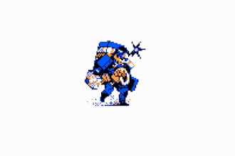 draw a pixelart character in the style of 8bit pokemon trainer portraits