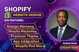 build or redesign shopify setup shopify etsy printful printify print on demand