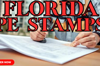 provide florida pe stamped mep drawings for permits