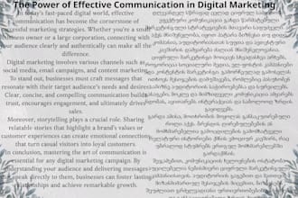 write a professional digital marketing article for your blog
