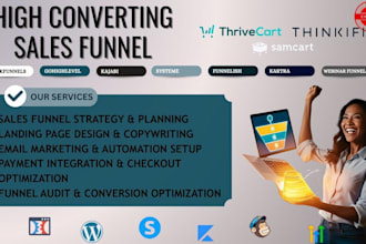 build sales funnels with gohighlevel syeteme io kartra kajabi clickfunnels