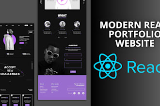 build a fast, modern personal portfolio using react