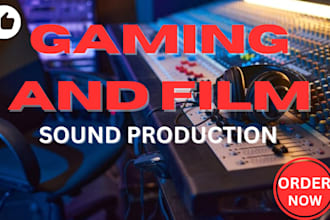 compose cinematic orchestral film music game music video sound production