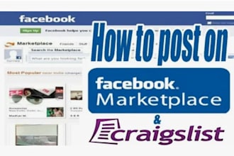 develop craigslist bot,facebook ip track, facebok marketplace bot,auto listing
