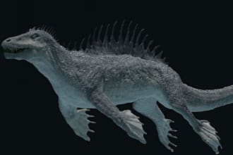do 3d animal model 3d creature with xgen hair realistic fur 3d animal animation