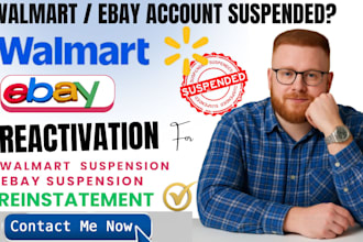 fix walmart suspension walmart reinstatement ebay suspension ebay account reopen