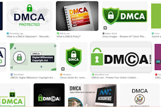 file dmca takedown requests for infringing content on