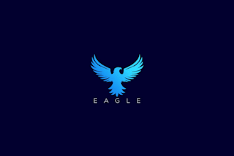 do custom eagle logo design for military, security, or aviation brands