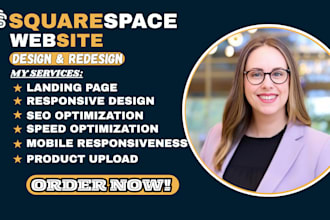 build or redesign squarespace website squarespace website development