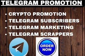 grow crypto telegram promotion, crypto telegram marketing, telegram subscribers