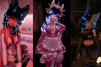 model vrchat avatar furry avatar nsfw vrc avatar 3d model vr character