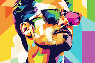 make your photo into wpap pop art portrait