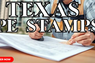 provide texas pe stamped site plans for permits
