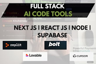 build custom web app, ai loveable, saas mvp or website using supabase, ai app