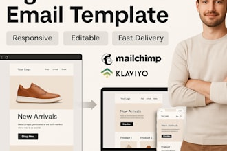 design figma to HTML email template for mailchimp klaviyo mailerlite convertkit