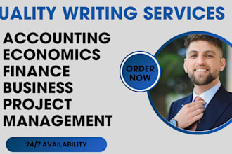do accounting, economics, finance, business, project management