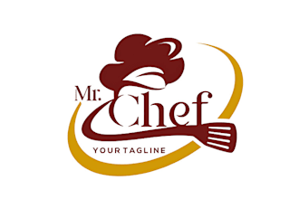 design food, bakery, ice cream ,chef, restaurant logo