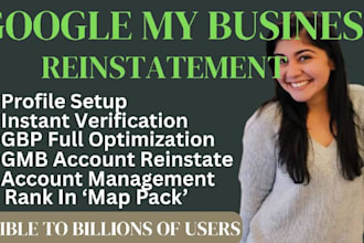 verify gbp reinstate suspended gbp local SEO map ranking gbp audit backlinking