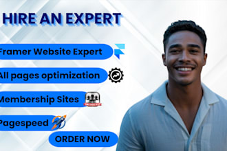 design framer builder pagespeed membership site funnel seo uiux fast hosting