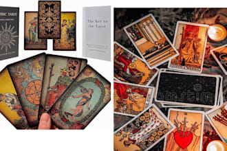 design a unique tarot cards and print ready templates