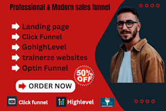 build landing page,sales funnel,website for coaches or trainers