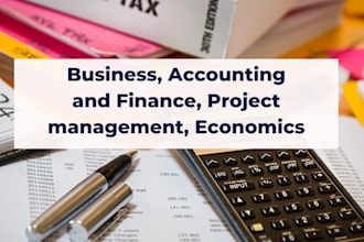 do business, accounting and finance, project management, economics