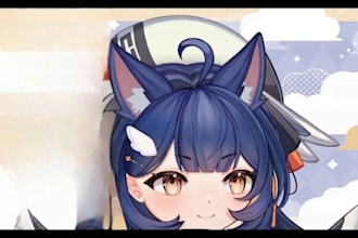 design and rig live2d vtuber model, 2d vtuber rigging,  2d vtuber character