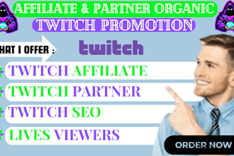 boost your channel to reach affiliate  partner stage to gain organic live viewer
