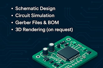 design custom pcb and simulate circuits for your electronic project