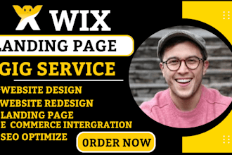 design high converting wix landing page for sales leads and online success