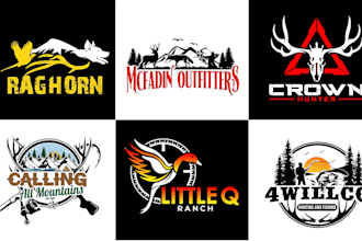 do hunting fishing outdoor deer logo super fast delivery