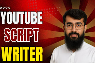 be your youtube script writer for video script writing and script editing