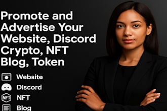 promote and advertise your website,discord,crypto,nft,blog,token