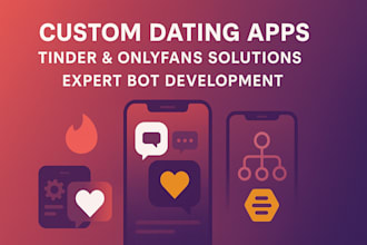 develop personalized tinder, onlyfans, custom online  dating app