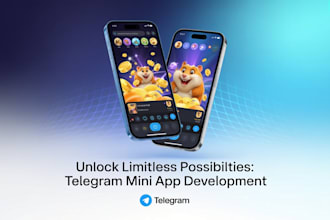 create telegram mini app, telegram bot, telegram wallet app, mini game