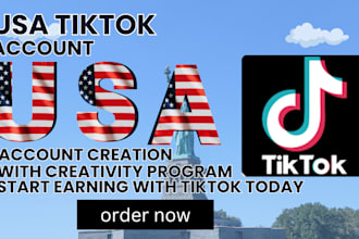 create usa tiktok account, usa tiktok shop, uk tiktok account for your business