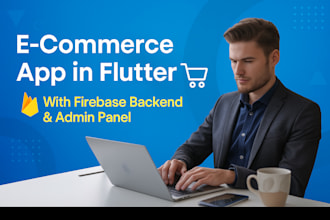 build a flutter ecommerce app with firebase backend and admin features