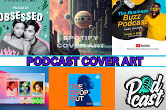 do podcast cover for spotify apple amazon true crime podcast design ugc logo