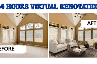 transform your empty space with photo realistic virtual staging