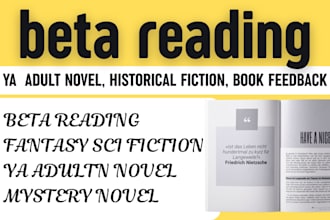 do ya adult novel fantasy sci fiction mystery novel historical fiction feedback