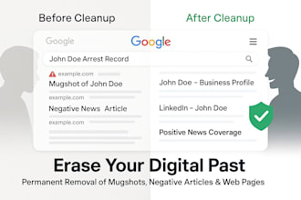 permanently remove negative articles, mugshot, links and web page, ORM